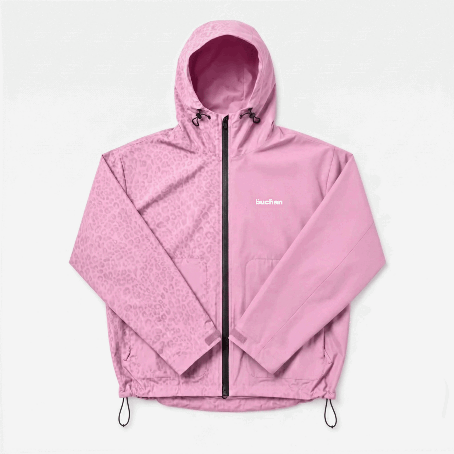 Water Reactive Cheetah Rain Jacket - Pink