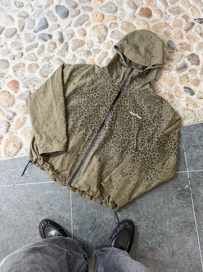 Water Reactive Cheetah Rain Jacket - Green
