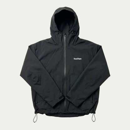 Water Reactive Cheetah Rain Jacket - Black