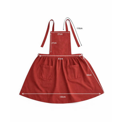 Coffeeholic Embroidered Linen Apron, Handmade Coffee Lover Apron, Cozy Kitchen Apron Gift for Her or Him